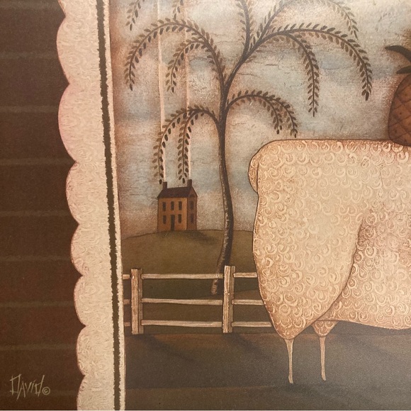 New Magnetic Mailbox Cover Primitive Sheep Pineapple And Willow Tree Design - Picture 12 of 15